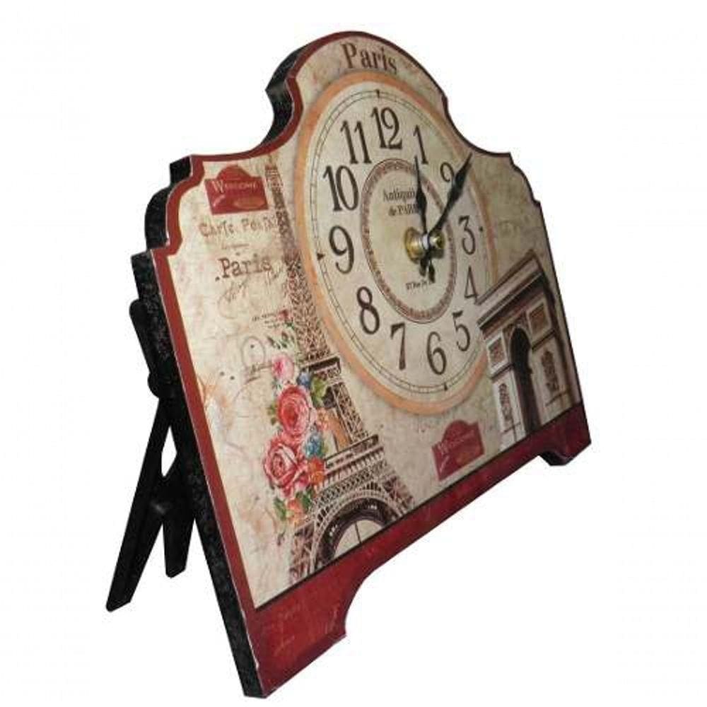 Relogio De Mesa Paris Vintage Retro Decoracao Casa (xin-07)