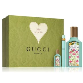 Conjunto de presente Perfume Gucci Flora Gorgerous Jamsine, 3 peças para mulheres