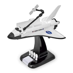 Ônibus Espacial Space Shuttle Nasa Satélite Cromado Réplica