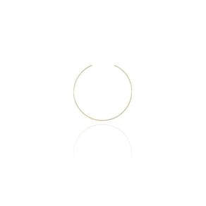 Choker Circular Aro Fino Banhado Em Ouro 18k