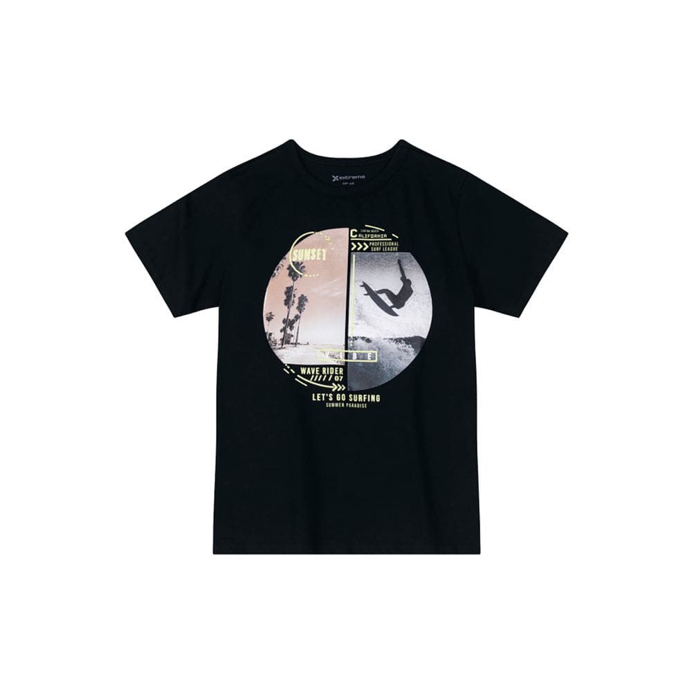 Camiseta infantil menino em malha Extreme