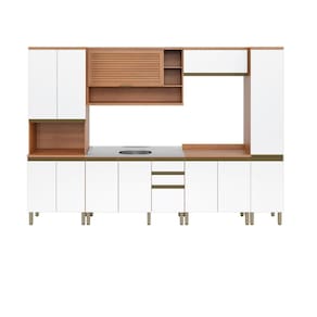 Cozinha Completa Modulada 6 Peças com Gabinete Pia Multimóveis CR20411