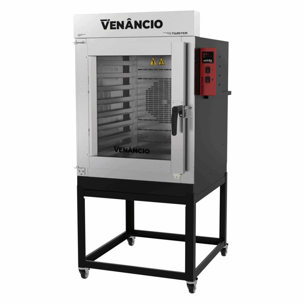 Forno Industrial Turbo Twister Elétrico Venâncio Para 8 Esteiras 220V Monofásico FVT8E