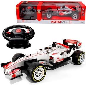 Brinquedo Carro F1 Controle Remoto Som E Luz McLaren Ferrari
