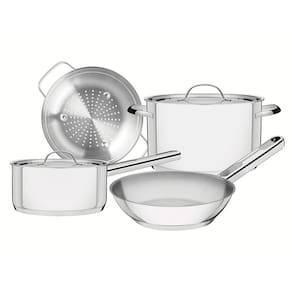 Conjunto de Panelas em Aço Inox com 04 Peças Ísis - Tramontina