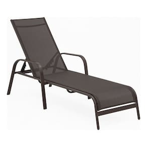 Espreguicadeira Ate 136kg 4 Posicoes 195x86x60cm - Marrom