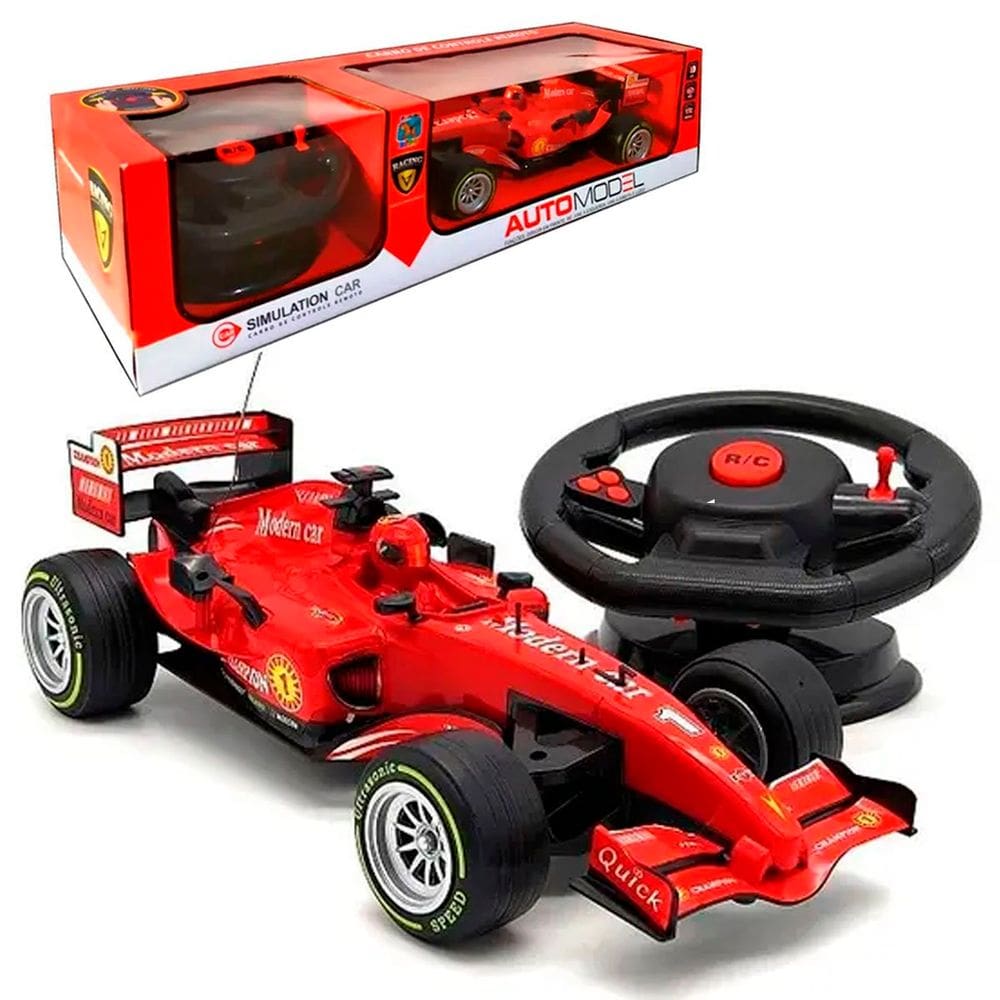 Brinquedo Carro F1 Controle Remoto Som E Luz McLaren Ferrari