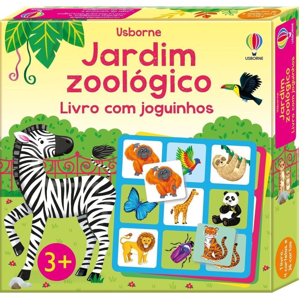 Jardim Zoológico: Livro Com Joguinhos
