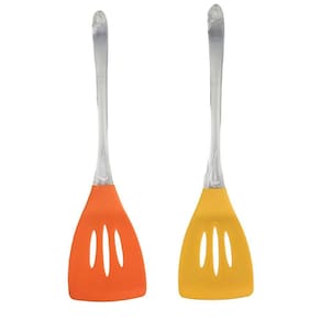 Espatula De Silicone Kit 2 Unidades Cozinha Refeiçao Fritura Receita Utensilio