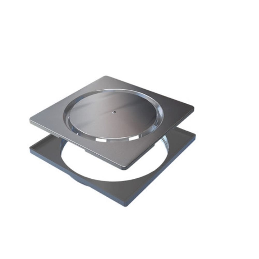 Linear Ralo Pvc Grelha Abre Fecha Escovado 150mm