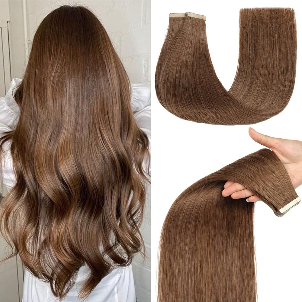 Fita adesiva em extensões de cabelo OBHD 20 unidades de fita adesiva de 40 cm em cabelo humano