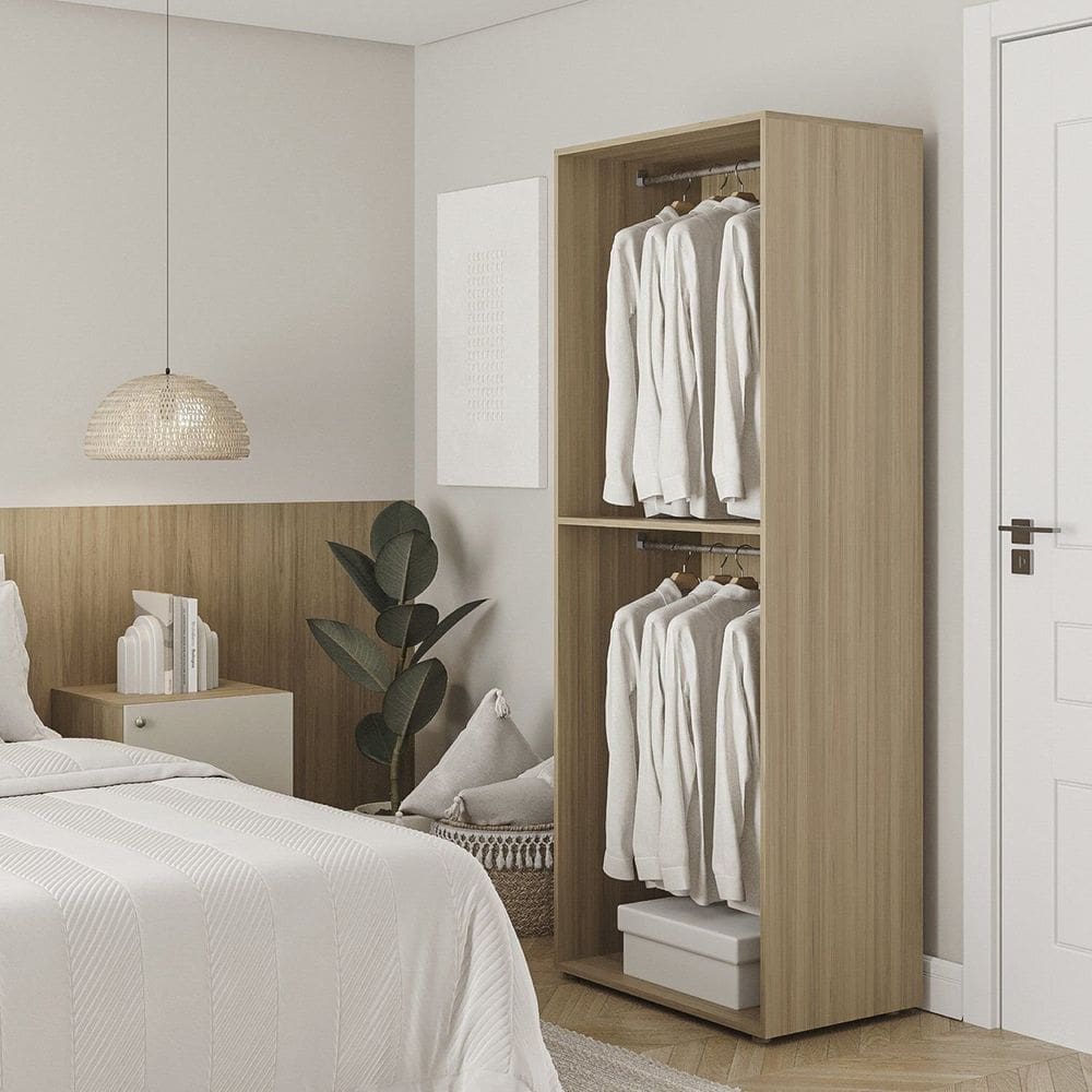 Guarda-roupa Modular 70cm X 180cm Frame Cabecasa Madeiramadeira Acácia