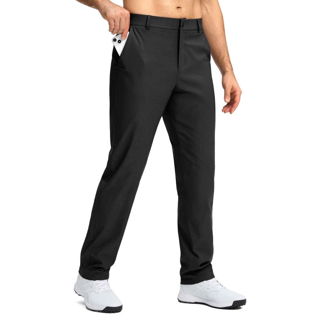 Calças de golfe G Gradual Stretch Dress Quick Dry Black para homens