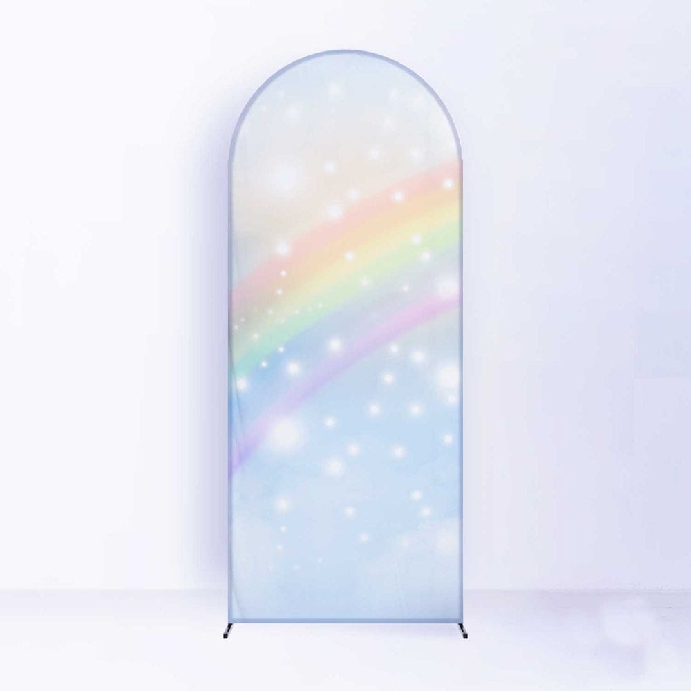 Painel de Festa Romano com Forro Arco Iris - Fera Print
