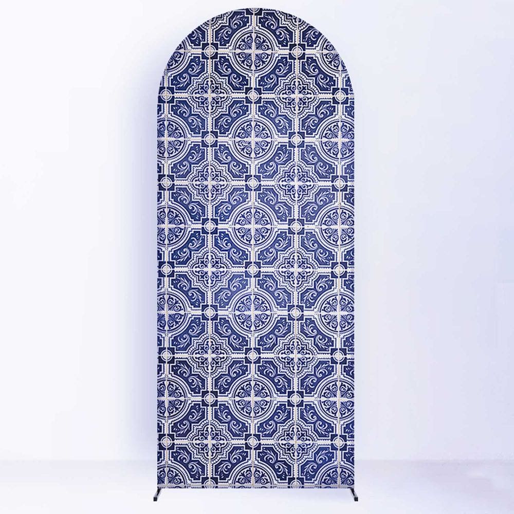 Painel de Festa Romano com Forro Azulejos Portugueses - Fera Print