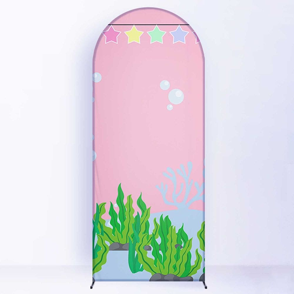 Painel de Festa Romano com Forro Rosa - Fera Print
