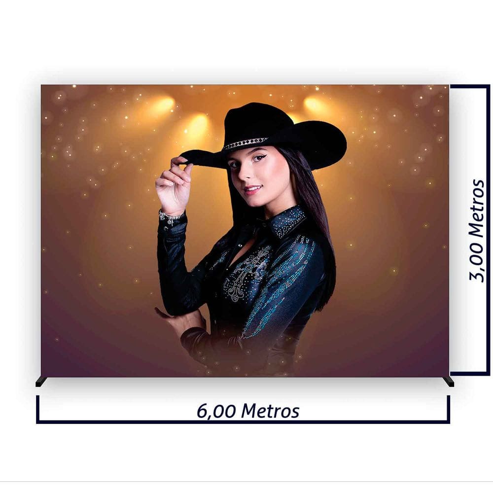 Painel de Festa Retangular Ana Castela Diversas Medidas - Fera Print