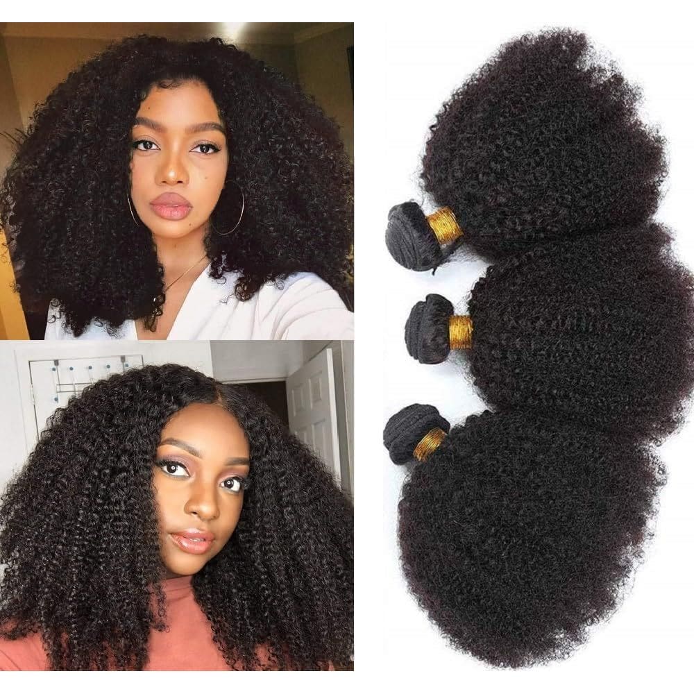Pacotes de cabelo TNICE Mongolian Afro Kinky Curly 40cm 3 pacotes