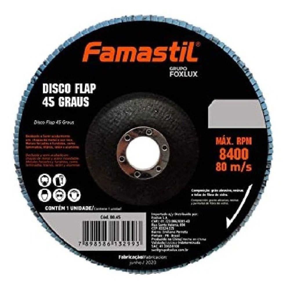 Disco Flap 45° Metal Famastil