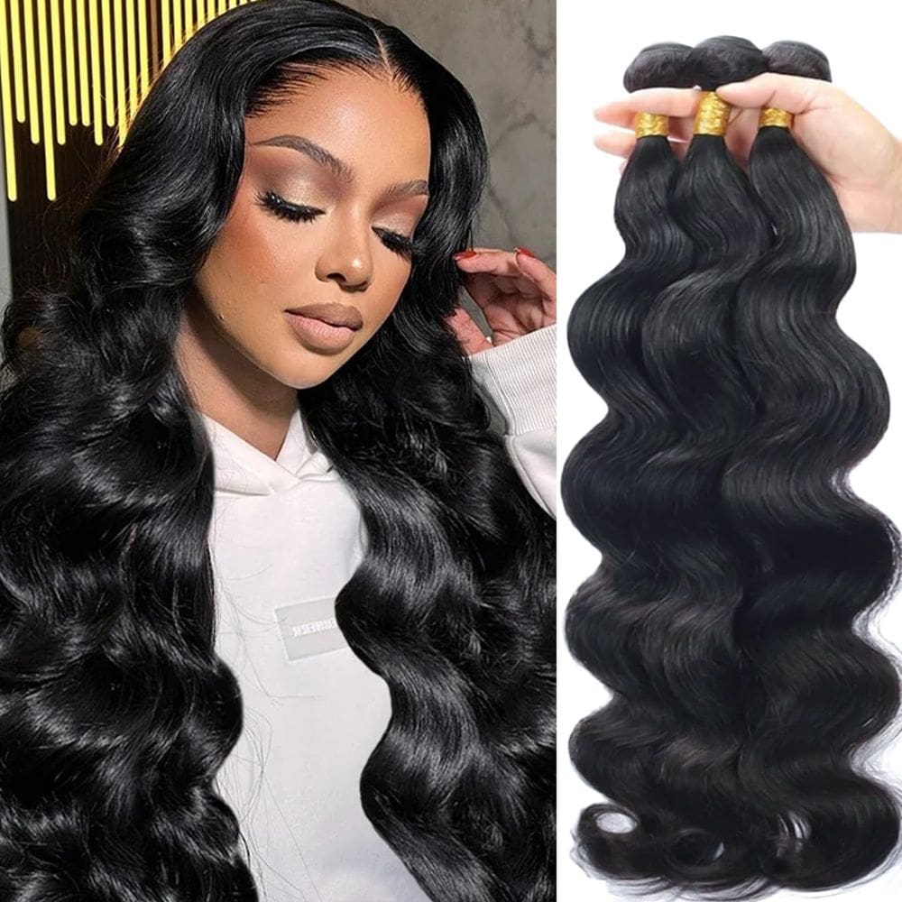 Pacotes de cabelo GIVEAMBW 12A Body Wave 100% virgem brasileira