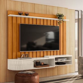 Bancada Suspensa Ímola Cinamomo Off White Madetec