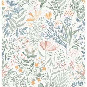 Papel de parede Fititem Floral Peel and Stick 44 cm x 15 m de vinil