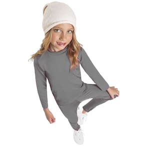 Pijama Térmico Infantil Segunda Pele Cinza Fakini