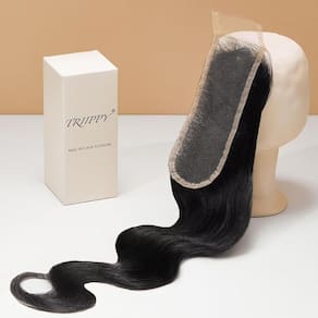 Fecho de cabelo Triippy Raw Hair Body Wave 16cm 2x6 HD Lace
