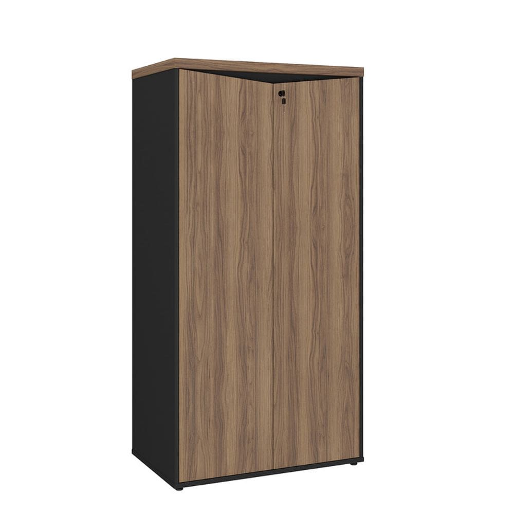 Armário Artany 2 Portas Ii - Y37 - Nogal/Preto 6289
