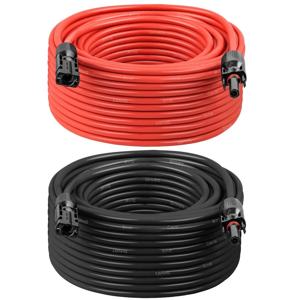 Cabo de extensão de painel solar MOOKEERF 10AWG 18m com conectores