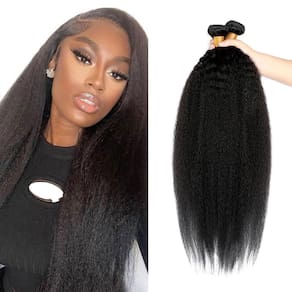 Extensões de cabelo NiegMeag Natural Color Yaki Straight 60cm