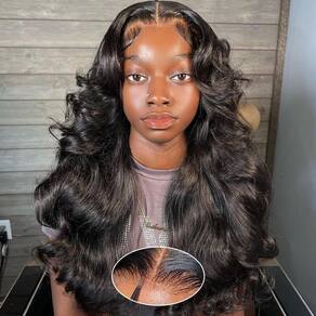 Peruca BELIANA sem cola 5x5 HD com fecho de renda Body Wave 60cm