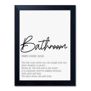 Decoração de parede, tela de arte, impressão de regras de banheiro em preto e branco