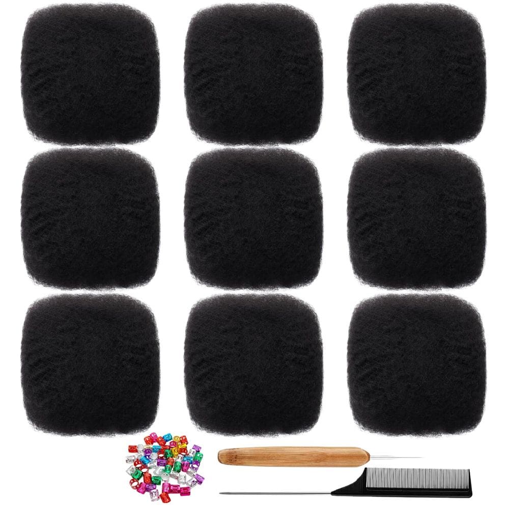 Cabelo humano a granel para extensões Dreadlock MYCNIMY Afro Kinky