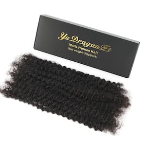 Hair Bulk Afro Kinky Curly Human 50 g 45 cm para locs, 1 pacote