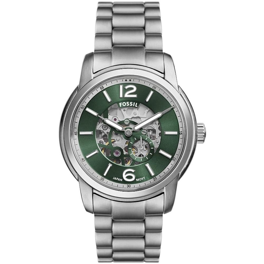 Relógio Fossil Masculino Ref: Me3262/1kn Automático Esqueleto Prateado