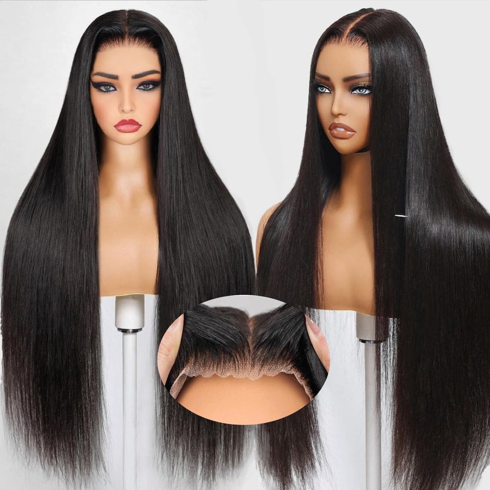 Peruca de cabelo humano frontal de renda sem cola FNSD Wear and Go 32&quot;