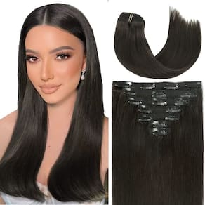 Extensões de cabelo Caliee Clip em cabelo humano 40-55cm 120g