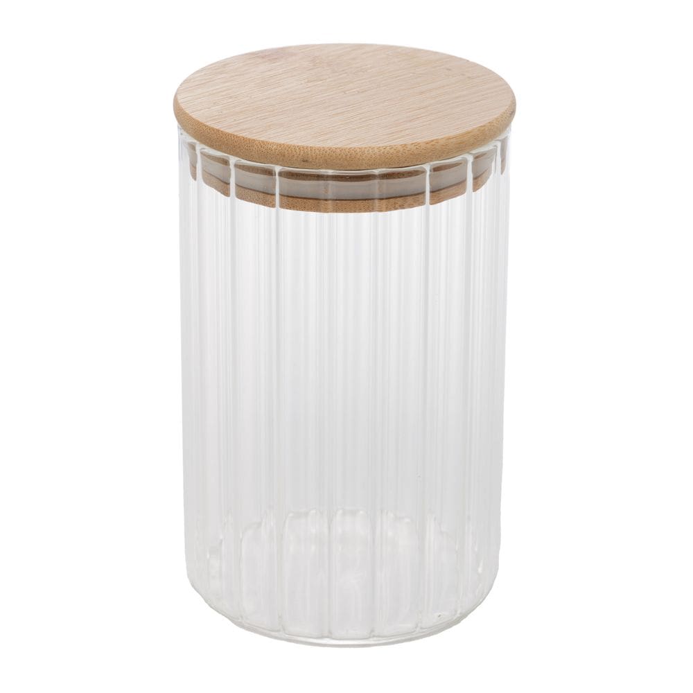 Porta Mantimento com Tampa de Bambu 700ml Vidro Borossilicat