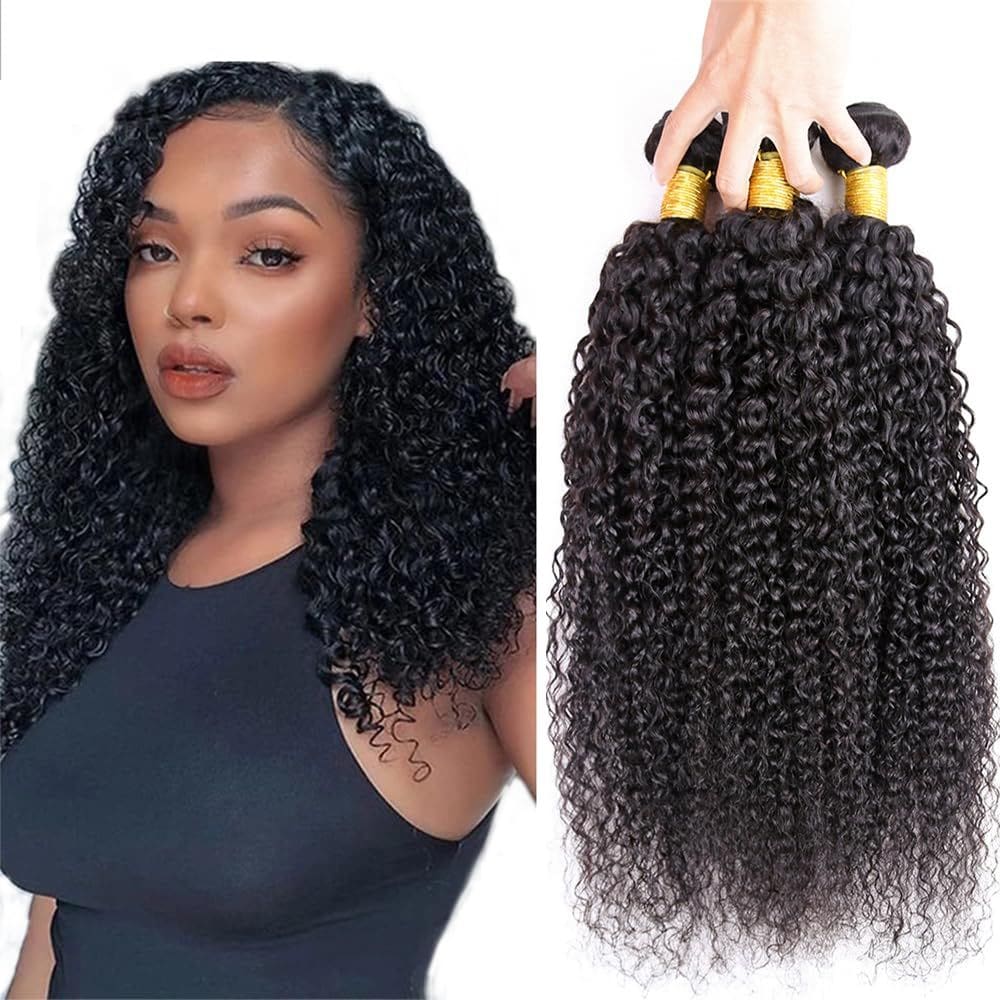 Pacotes de cabelo DiexRlamx Kinky Curly 100% Brazilian Remy Hair