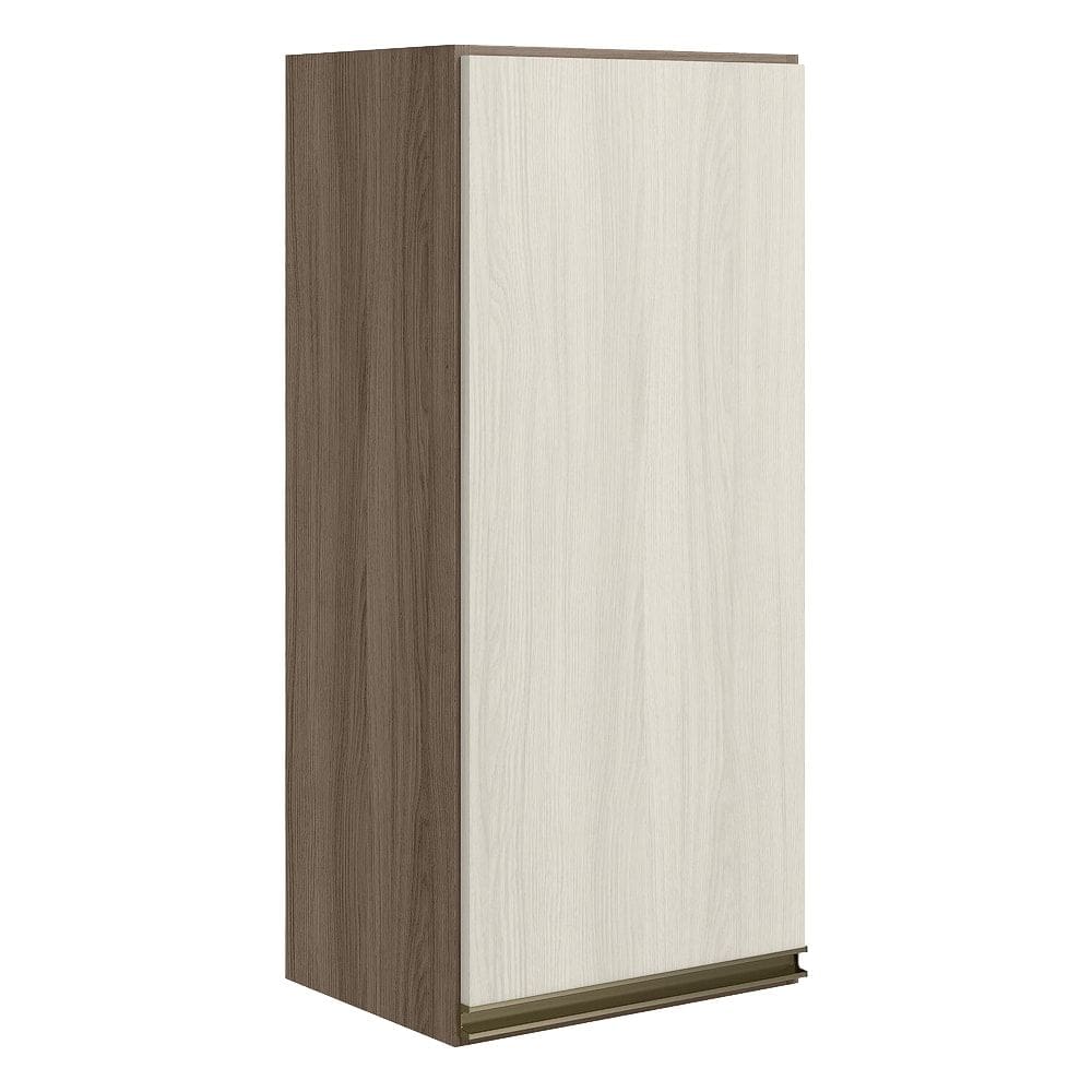 Armario Aereo 1 Porta MDF 30 cm Kali 12201 Carvalho Toq Bianco Toq Nicioli