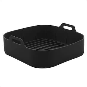 Forma De Silicone Quadrada Antiaderente Para Air Fryer 20cm