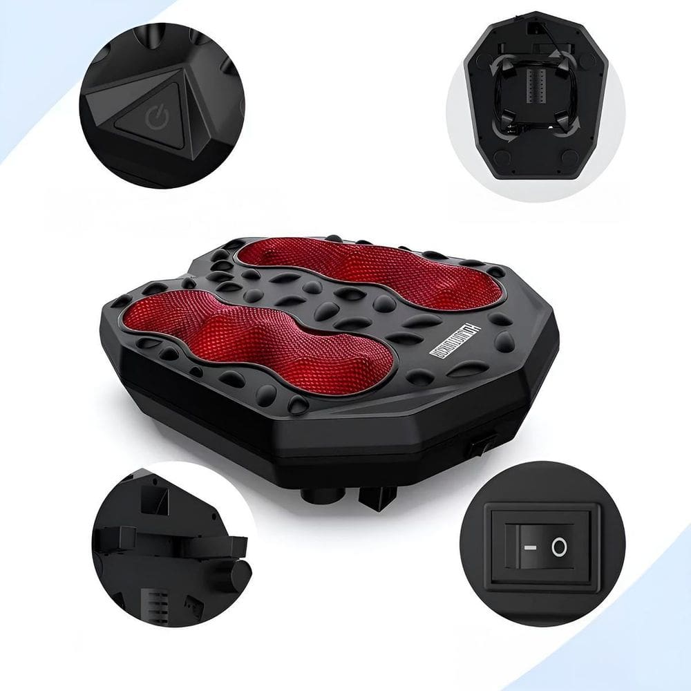 Massageador De Costas E Pés Portátil Sem Fio Shiatsu