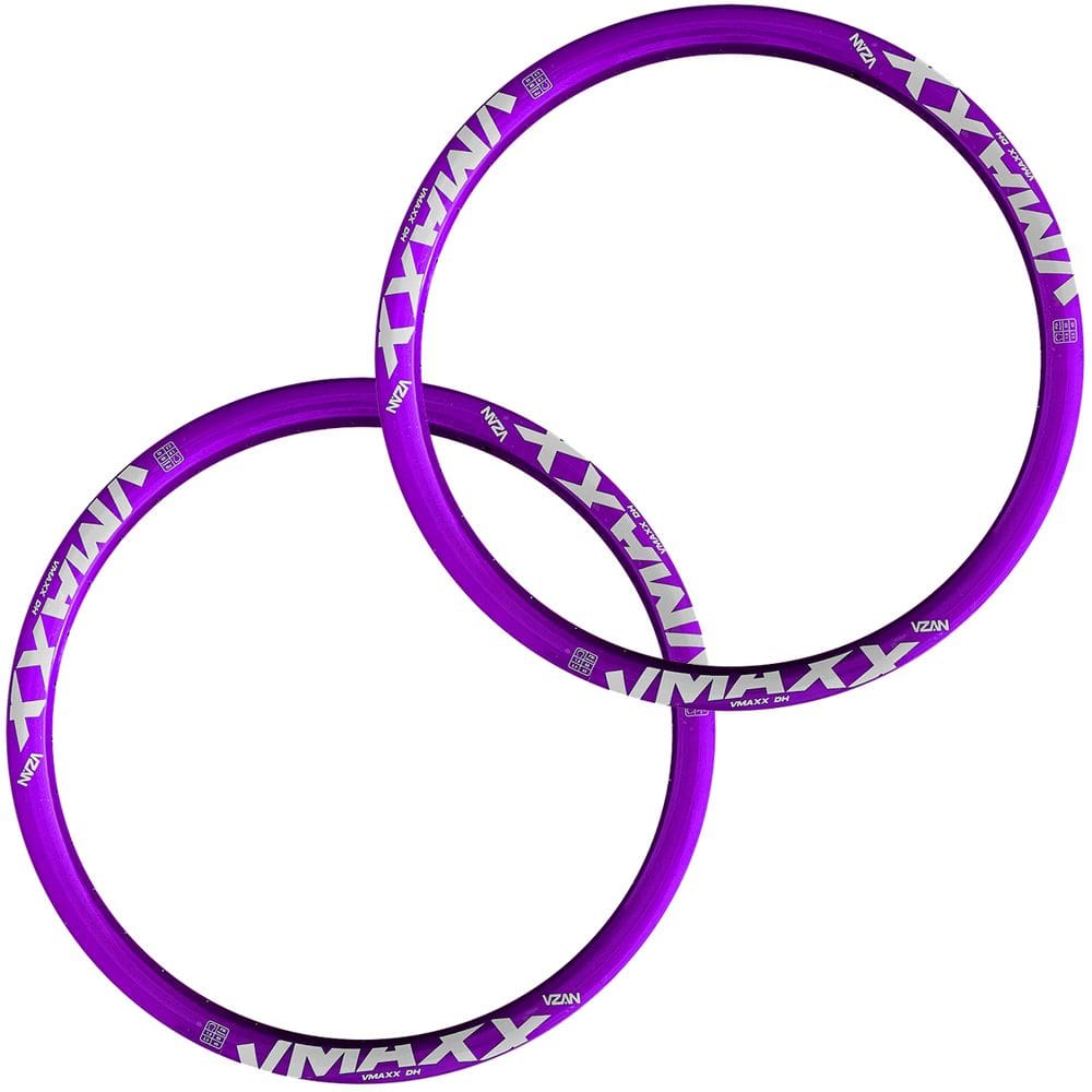 Kit Aros Folha 26/36 Furos V-maxx Disc Schrader Parede Dupla DH Freehide Violeta Vzan