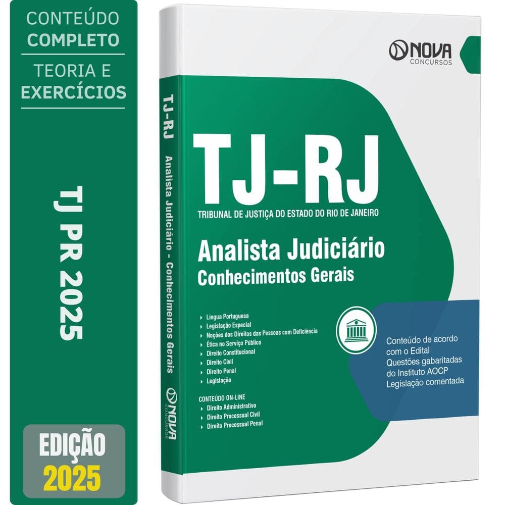 Apostila Tj Rj 2025 Analista Judiciário Conhecimentos Gerais