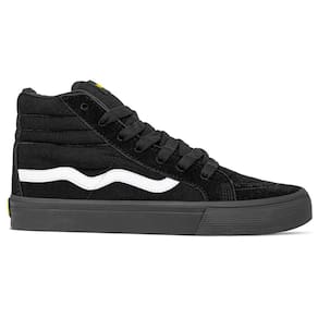 Tênis Mad Rats Lona Unissex Hi Top | Black Onda Branca