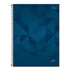 Caderno Espiral Universitário Zip 10 Matérias Azul - Tilibra