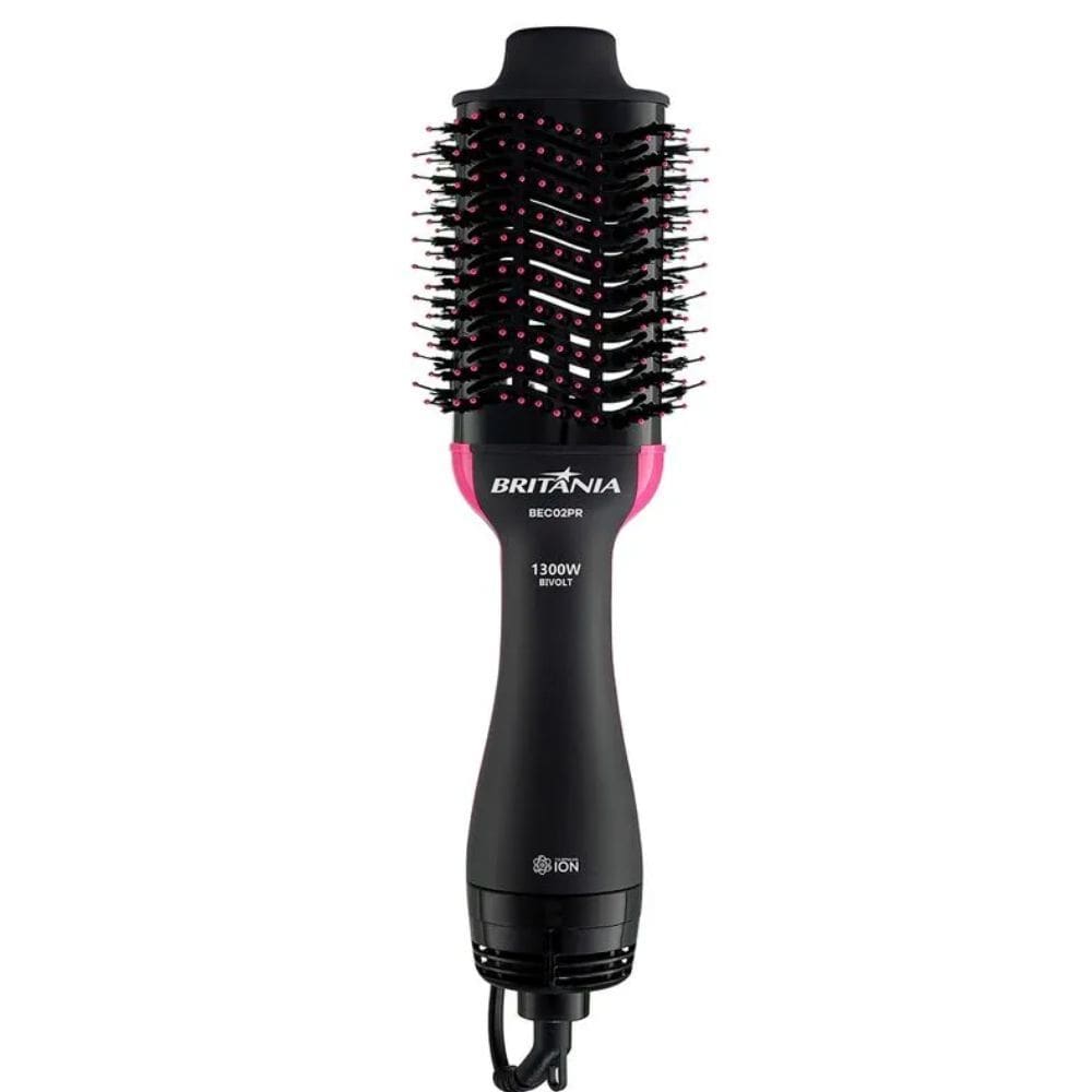 Escova Secadora Britânia 4 Em 1 1300W Bivolt BEC02PR