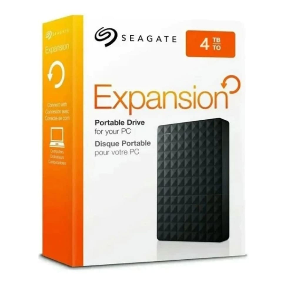 HD 4TB Externo para PC Seagate Portatil USB 3.0 Preto para WIN11