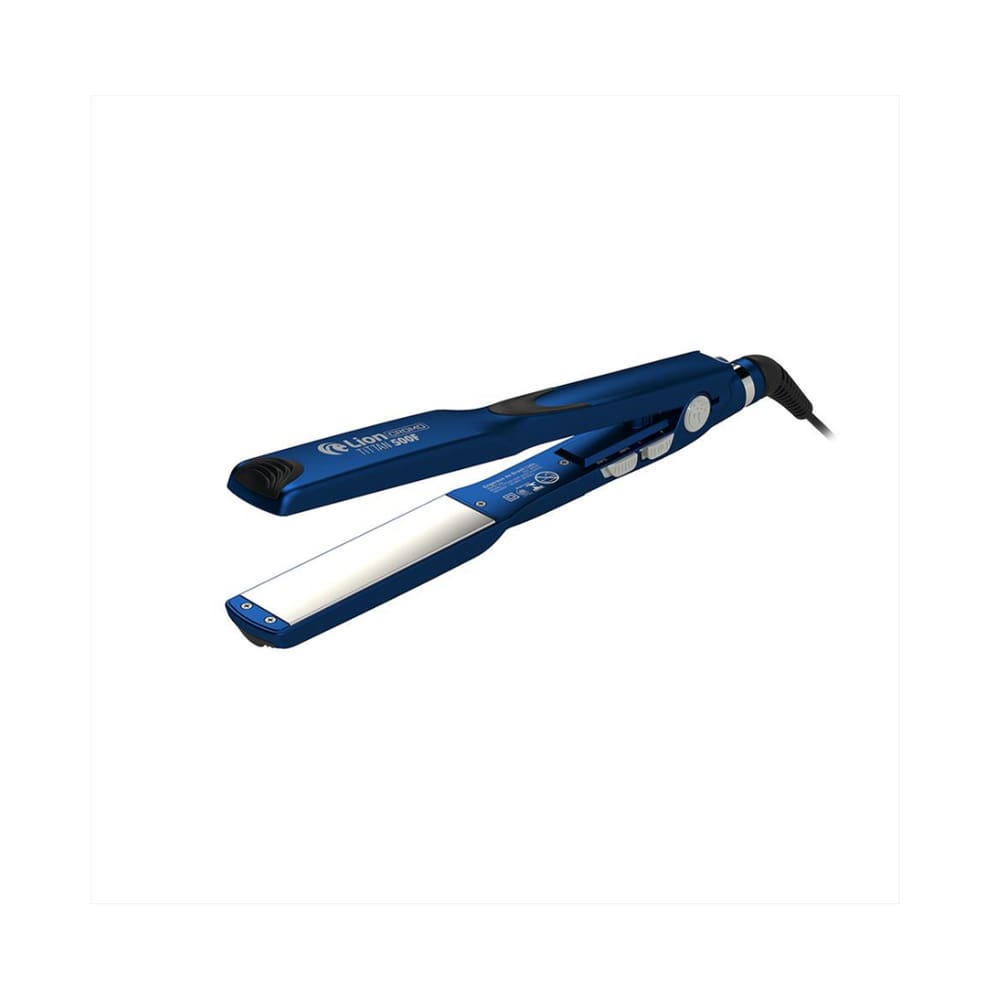 Chapinha Prancha Alisadora Lion Cromo Tittan 500F Azul Fosco - Bivolt